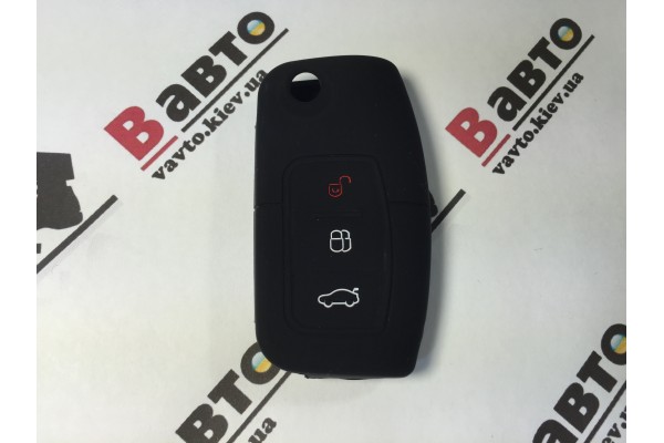 Чехол силиконовый ключа для Ford Fiesta / Focus / Mondeo / C-Max / S-Max / Kuga / Ecosport (для машин без Keyless )